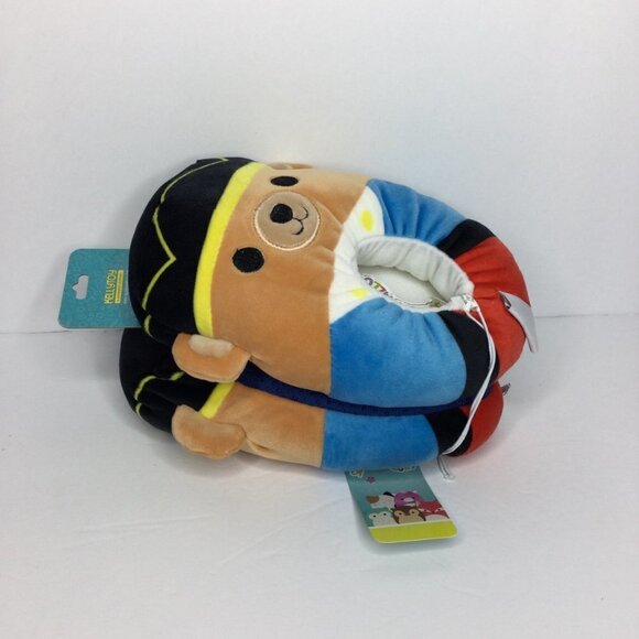 Squishmallows Official‎ Kellytoy Kids Braven Christmas Bear Slippers Size 11/12 - Picture 3 of 5